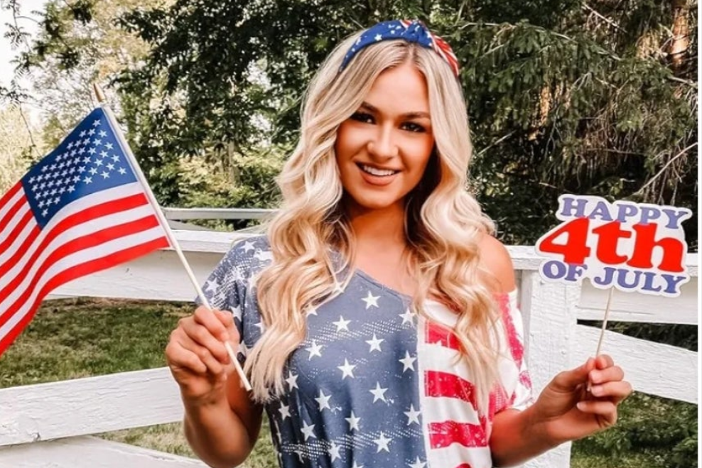 American flag headband