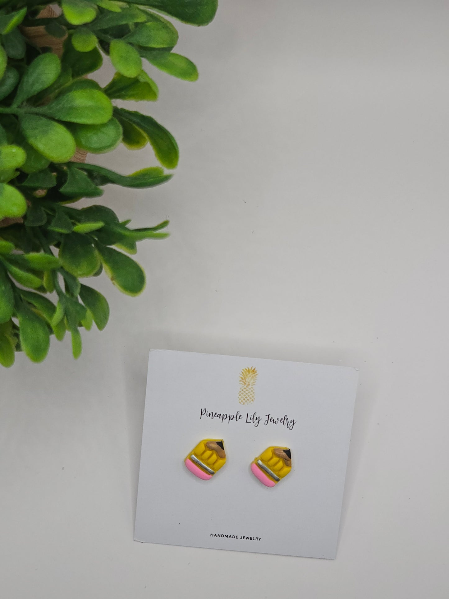 Back to school pencil studs