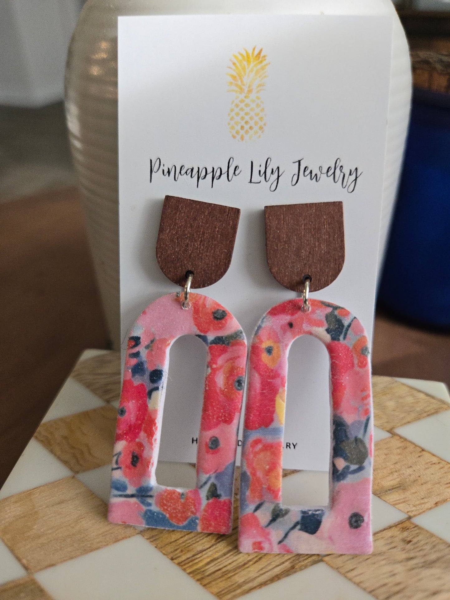 Spring Floral Statement earrings