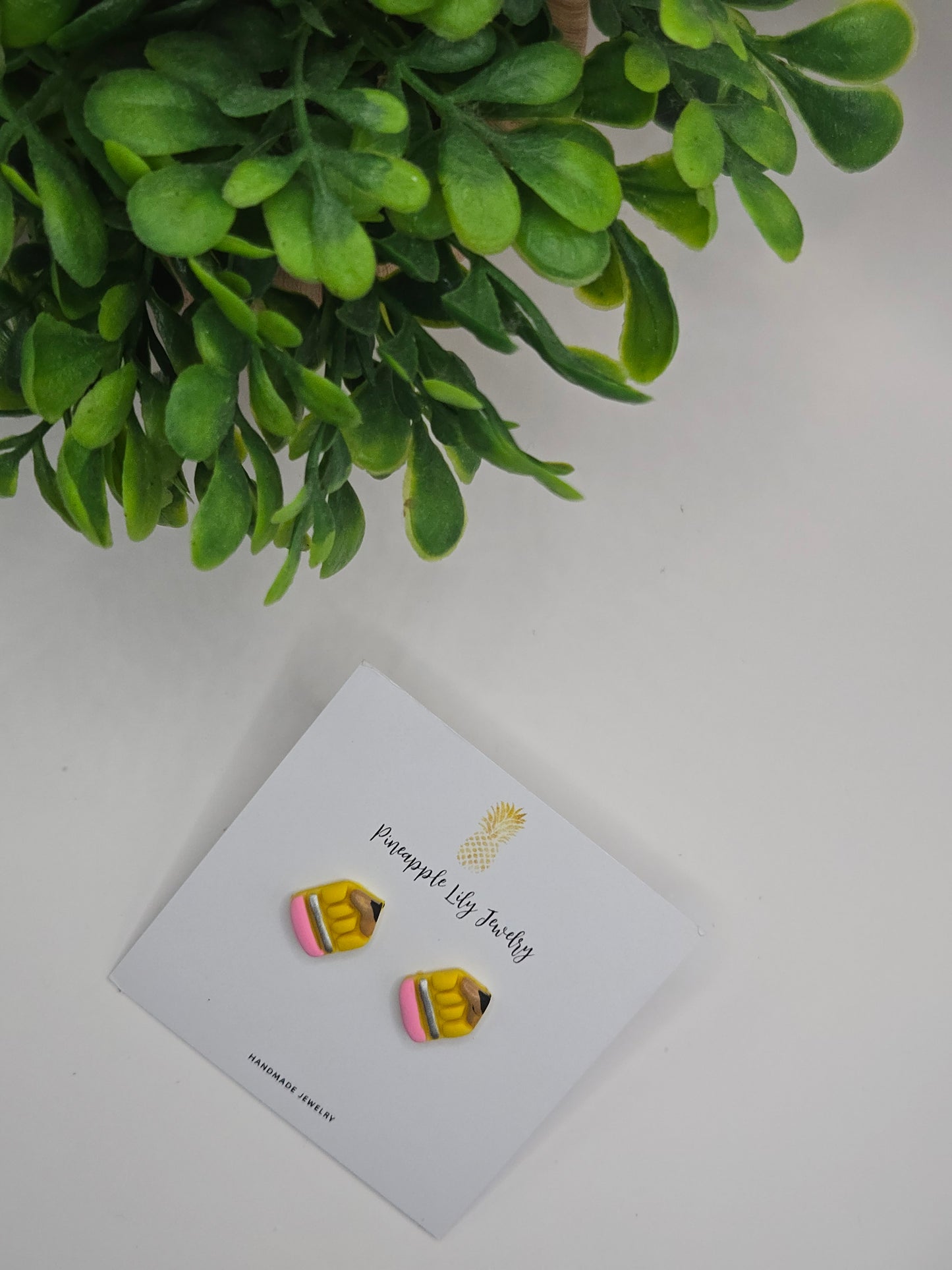 Back to school pencil studs