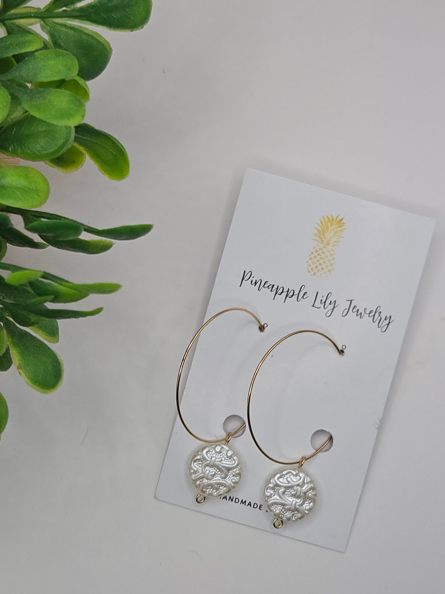 Perfect pearl and hoop earrings