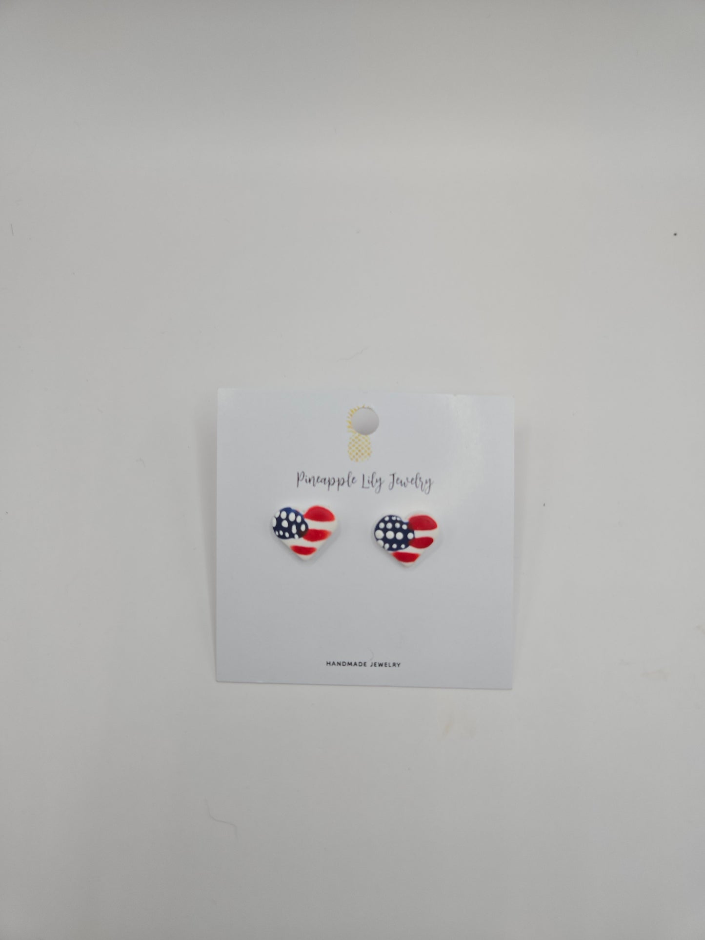 Handpainted 4th of July studs