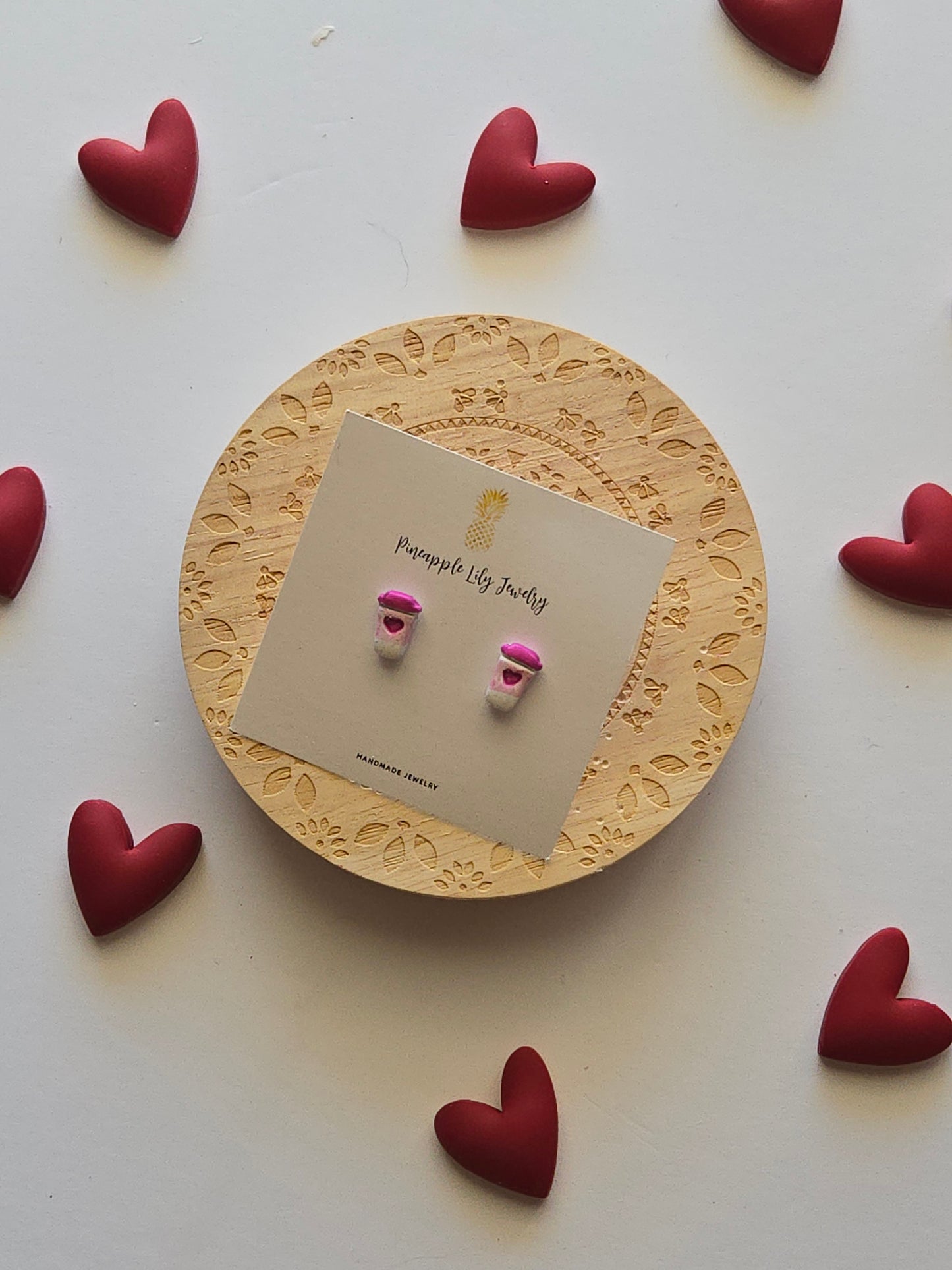 I love you a Latte studs