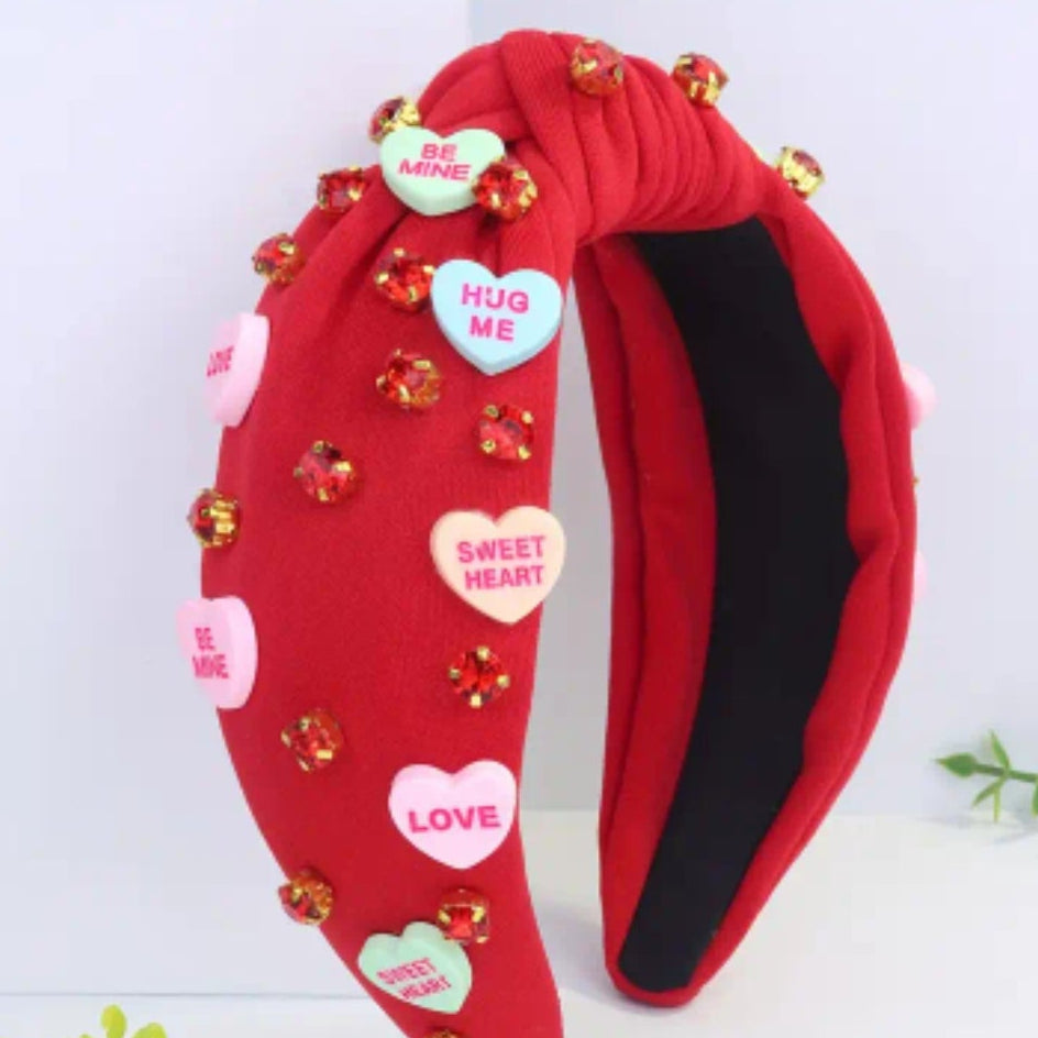 Valentine's day Conversation hearts headband