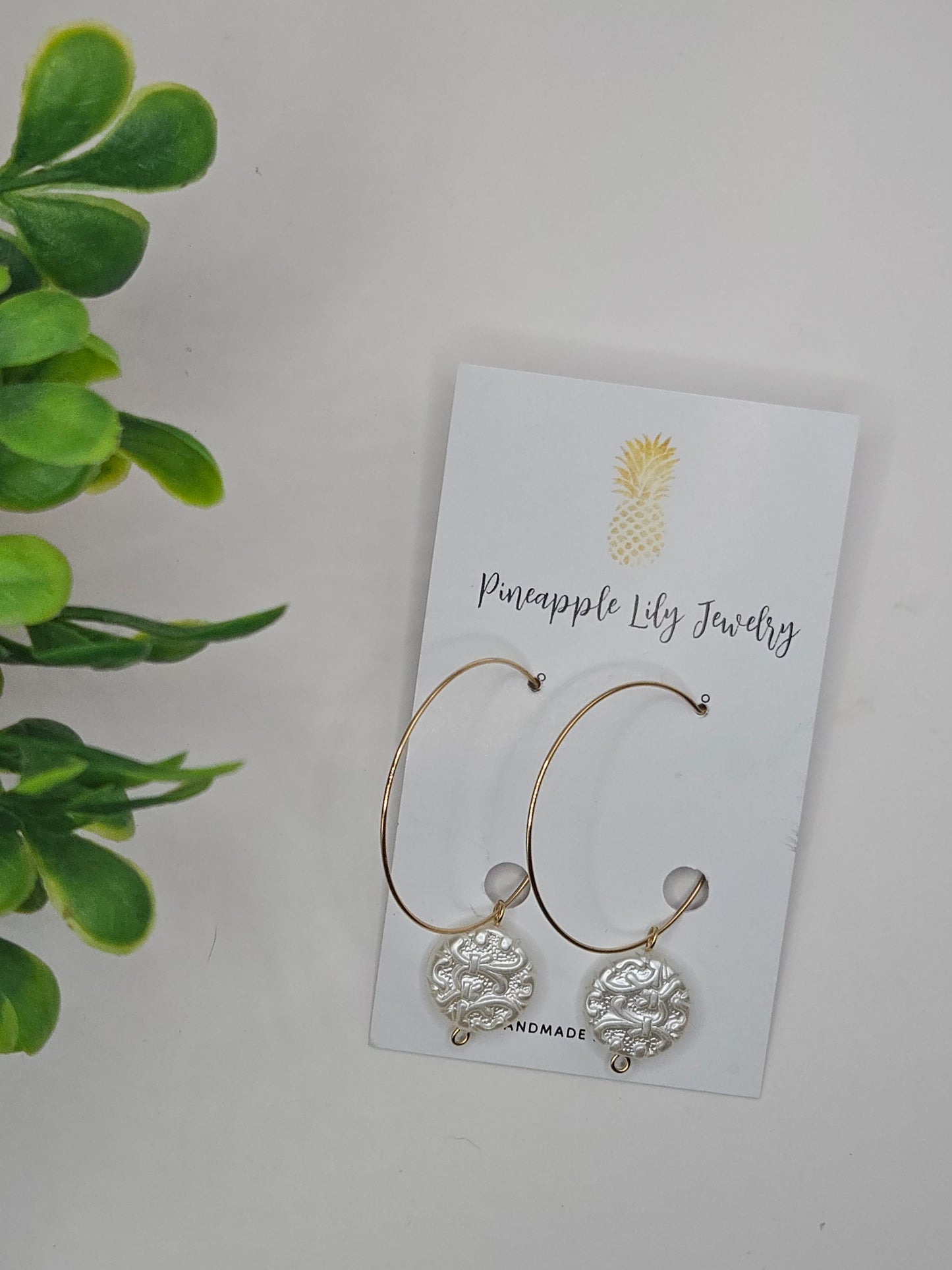 Perfect pearl and hoop earrings