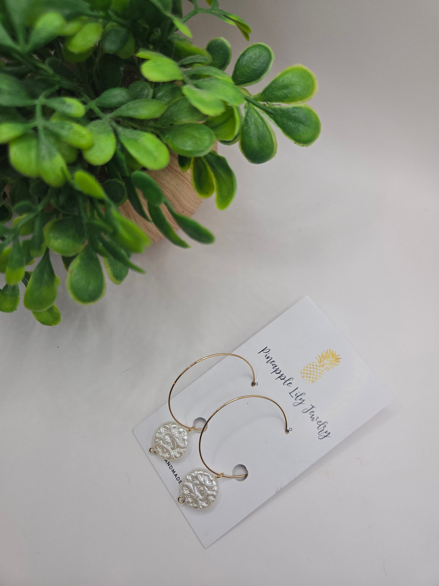 Perfect pearl and hoop earrings