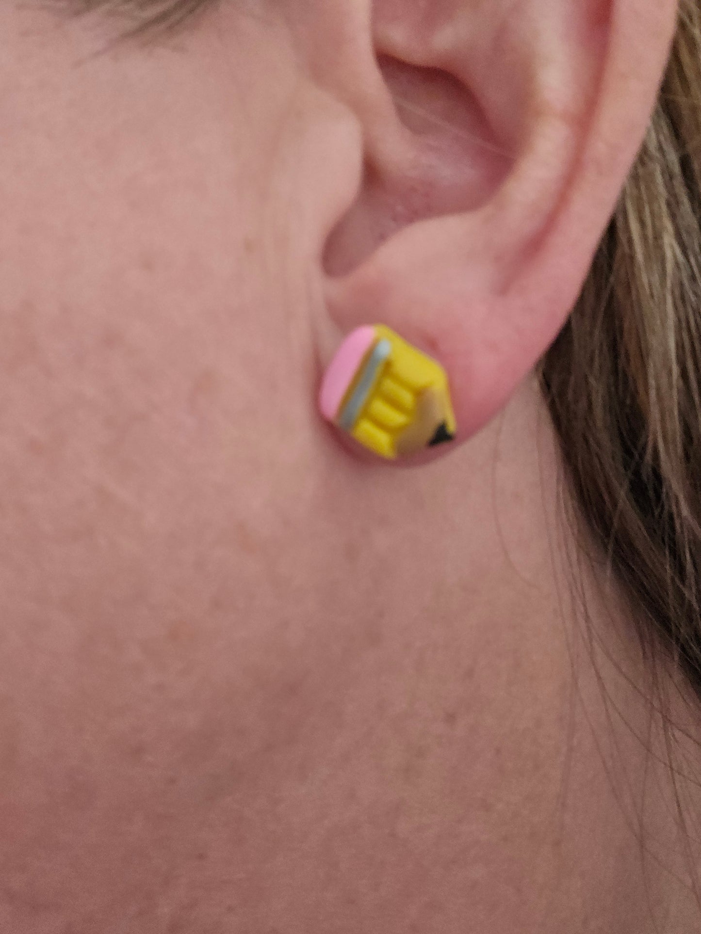 Back to school pencil studs