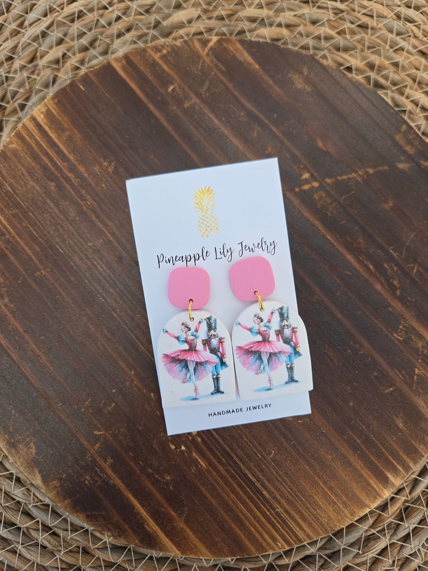 Pink Nutcracker earrings