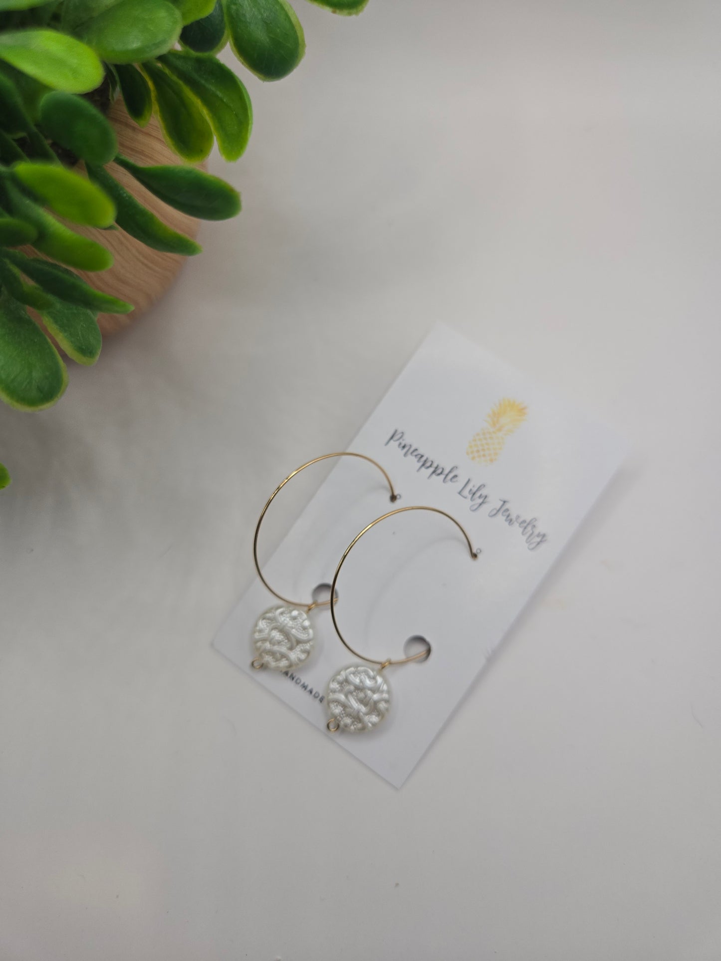 Perfect pearl and hoop earrings