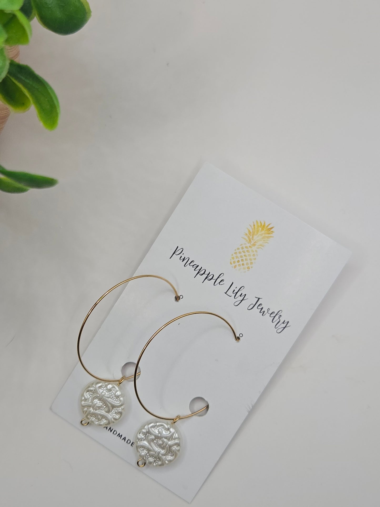 Perfect pearl and hoop earrings