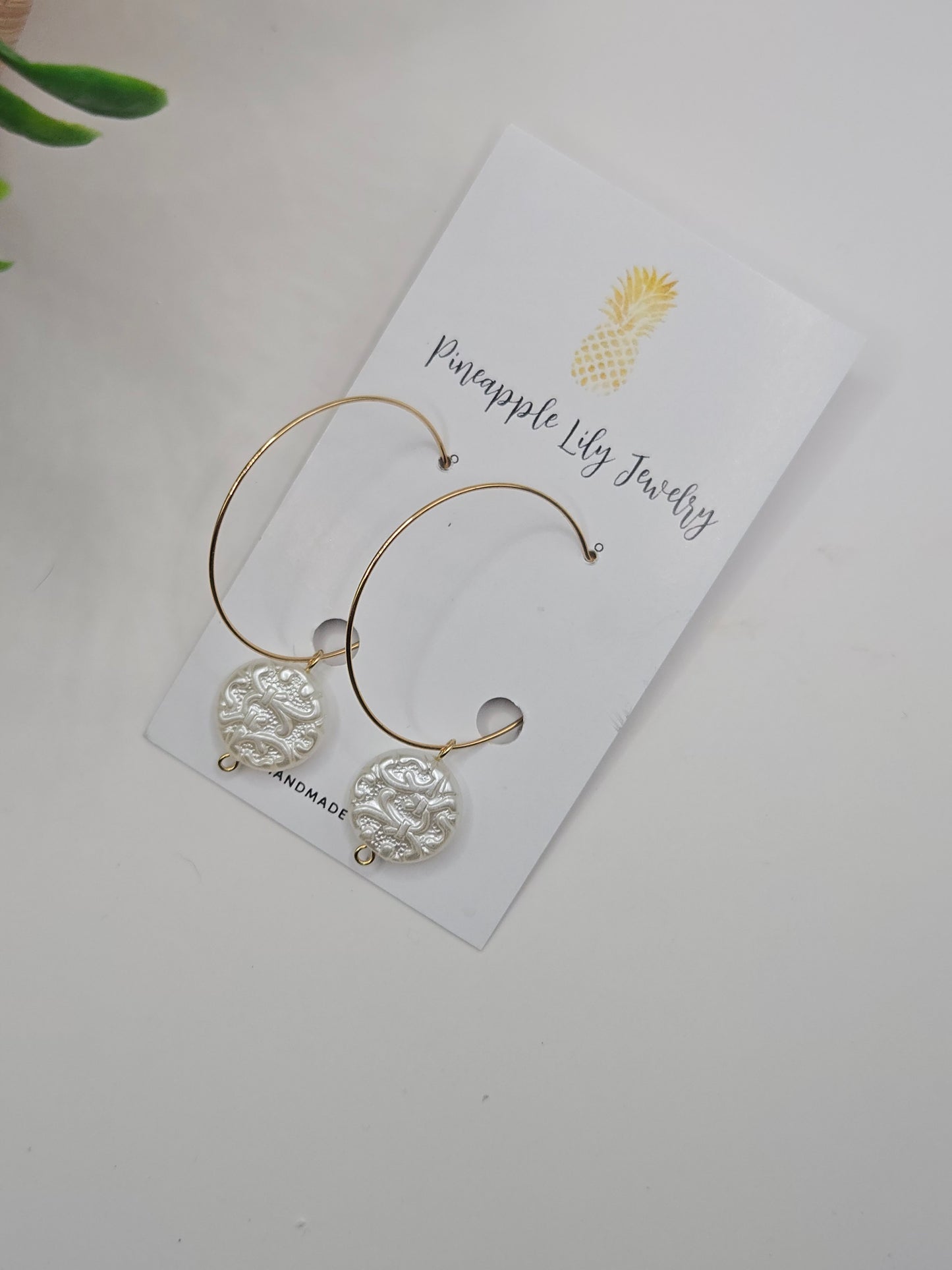 Perfect pearl and hoop earrings