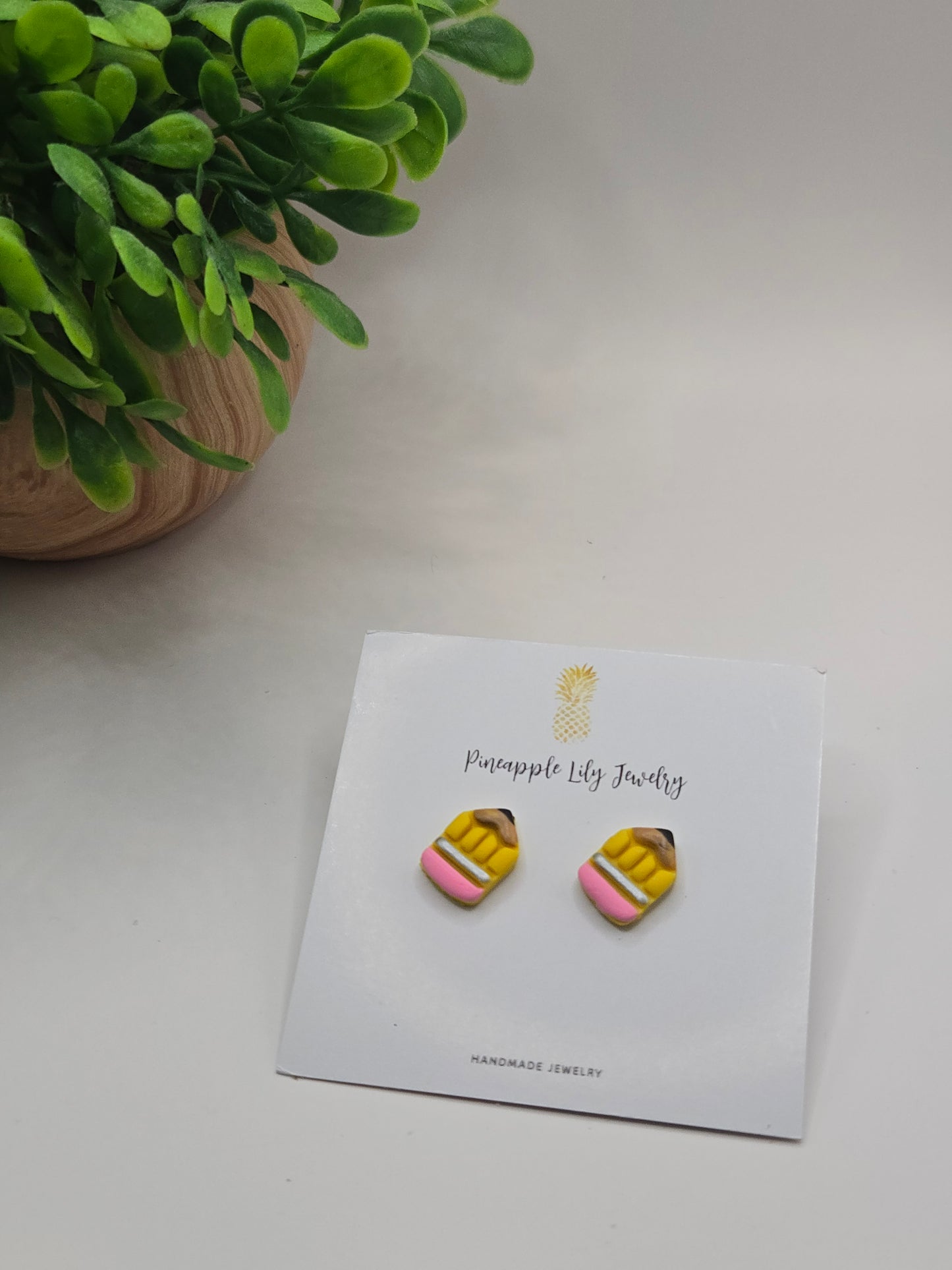 Back to school pencil studs