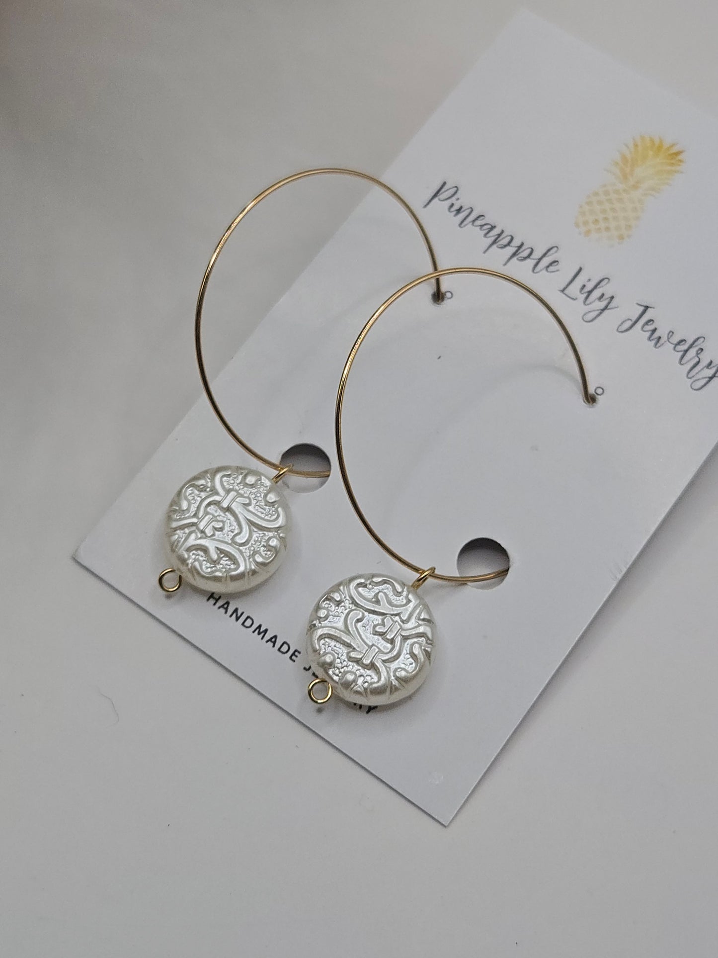 Perfect pearl and hoop earrings