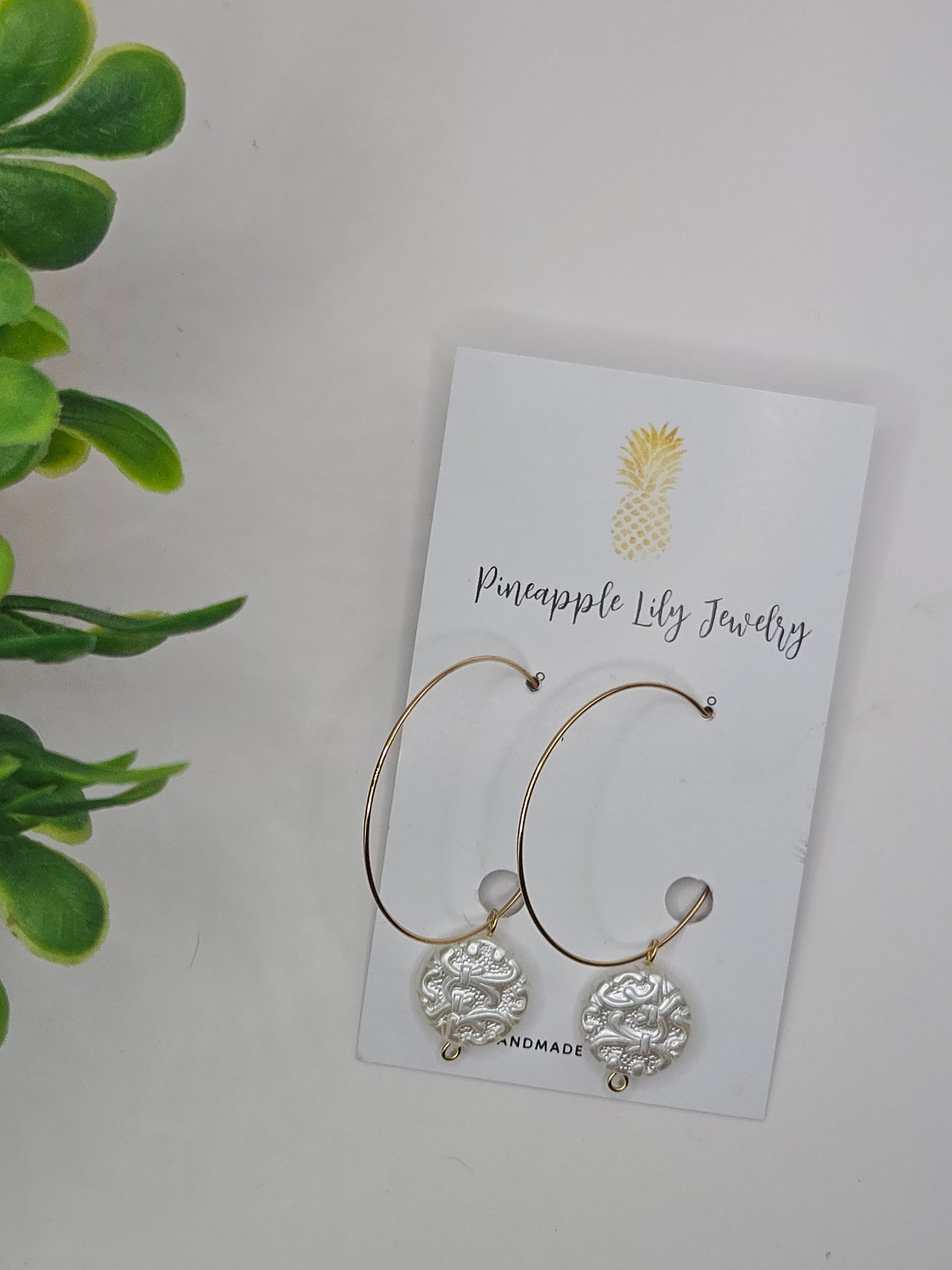 Perfect pearl and hoop earrings