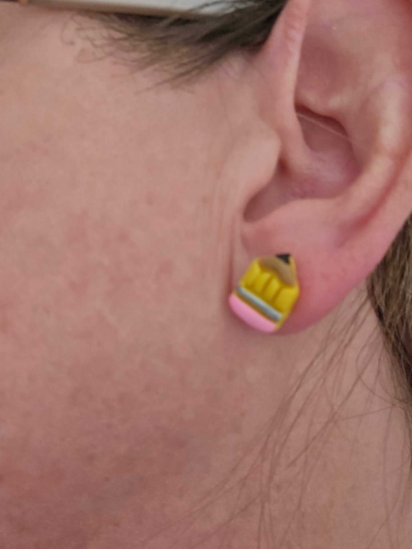 Back to school pencil studs