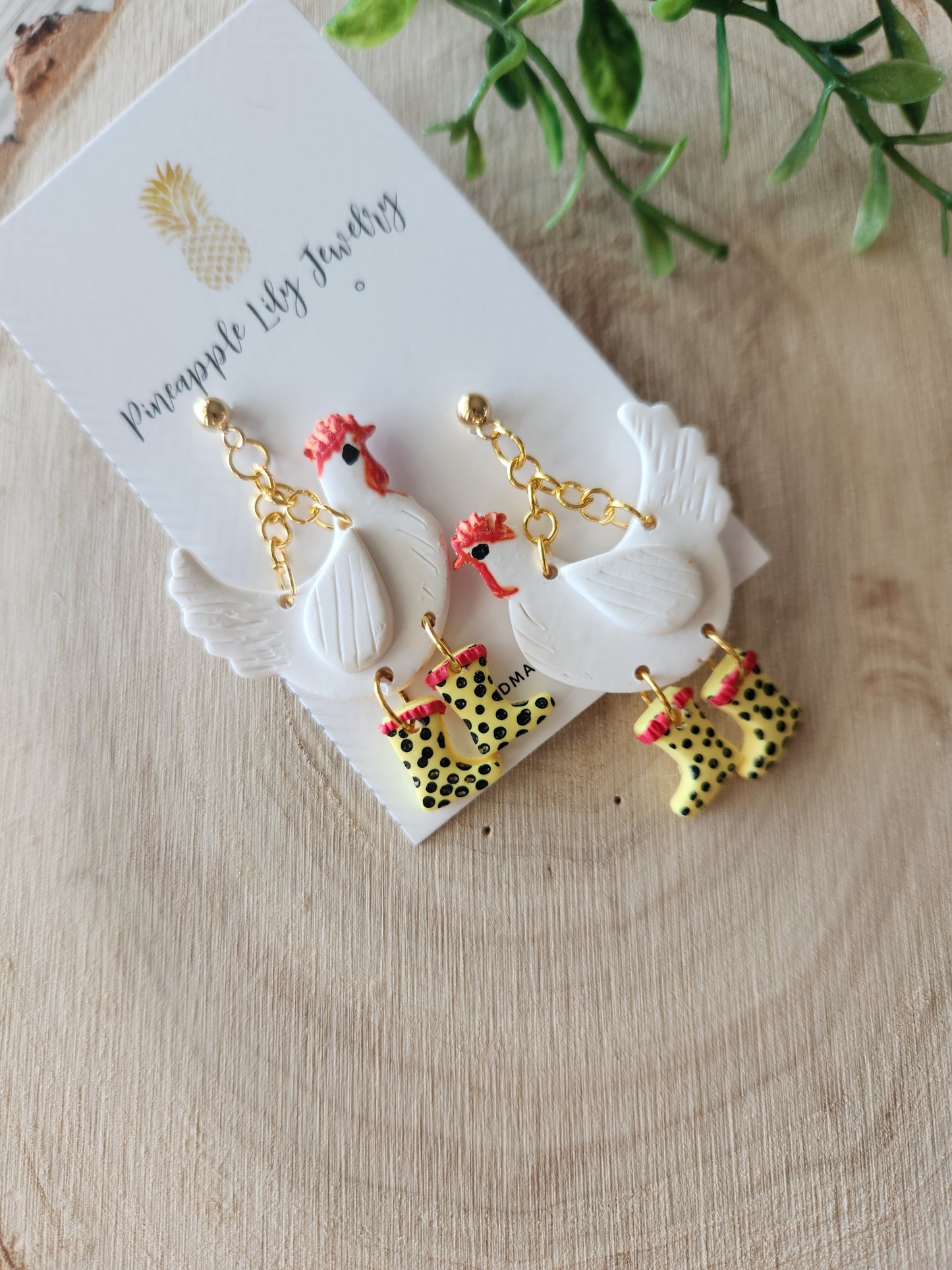 Chicken earrings