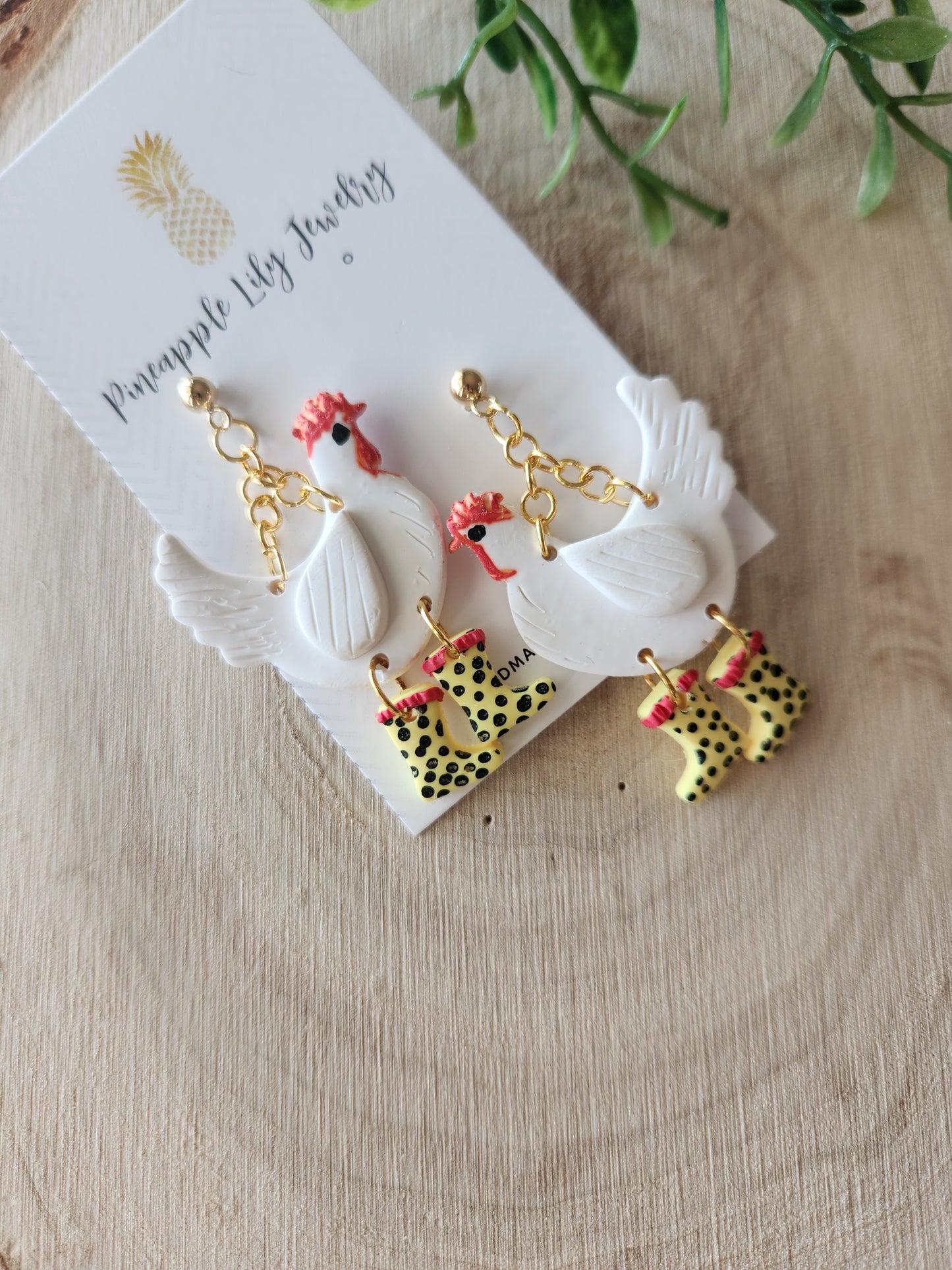 Chicken earrings