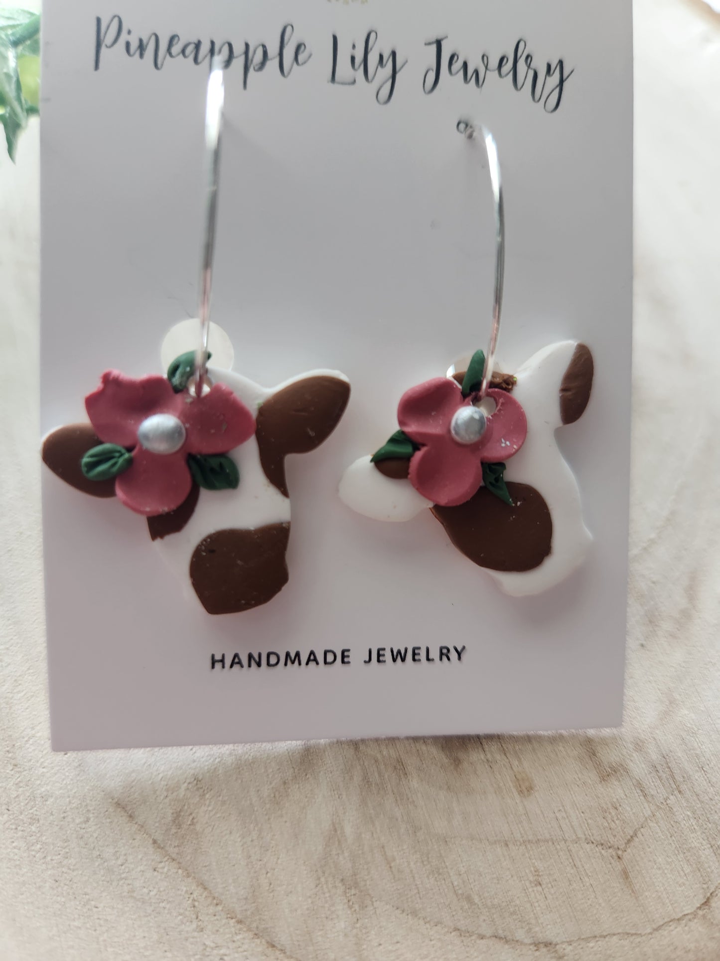 The “Bessie” boho cow earrings