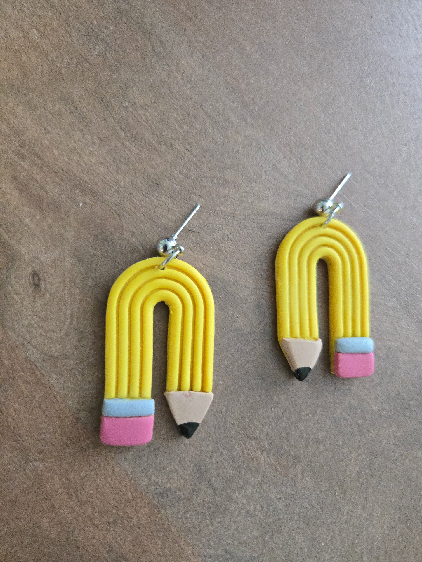 Pencil dangle earrings