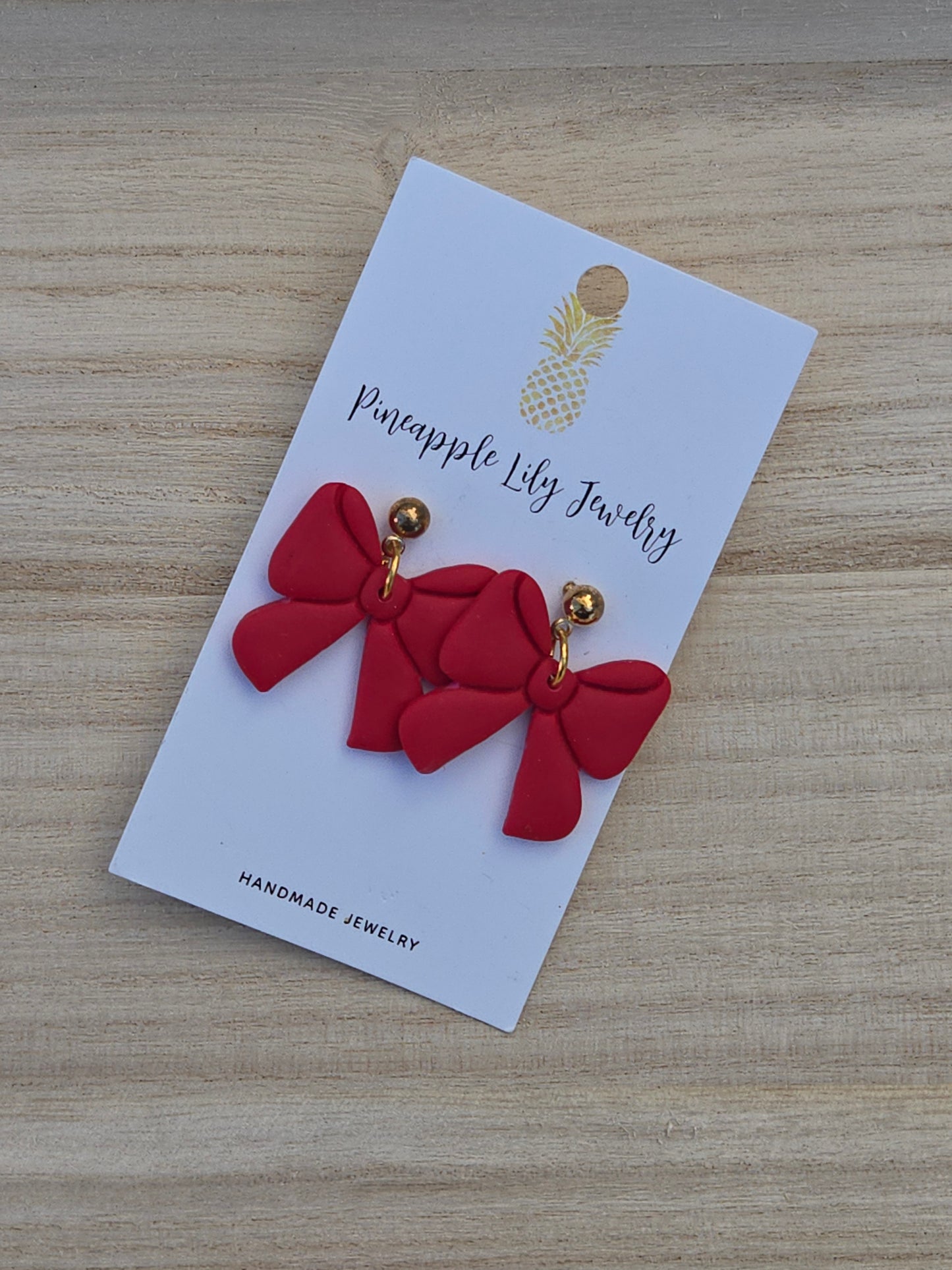 Red bows /large dangles