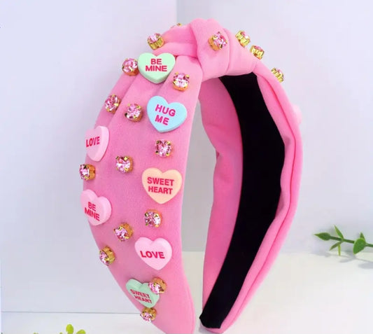 Valentine's day Conversation hearts headband