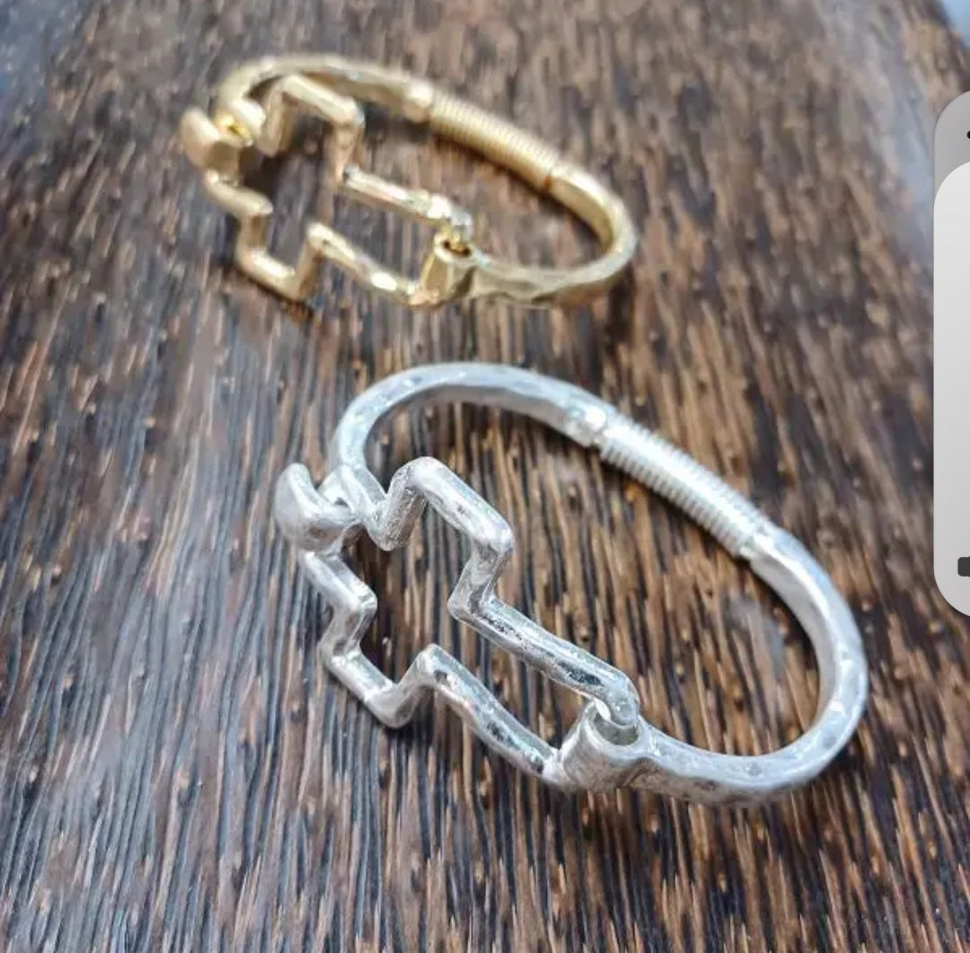 Cross bangle bracelets