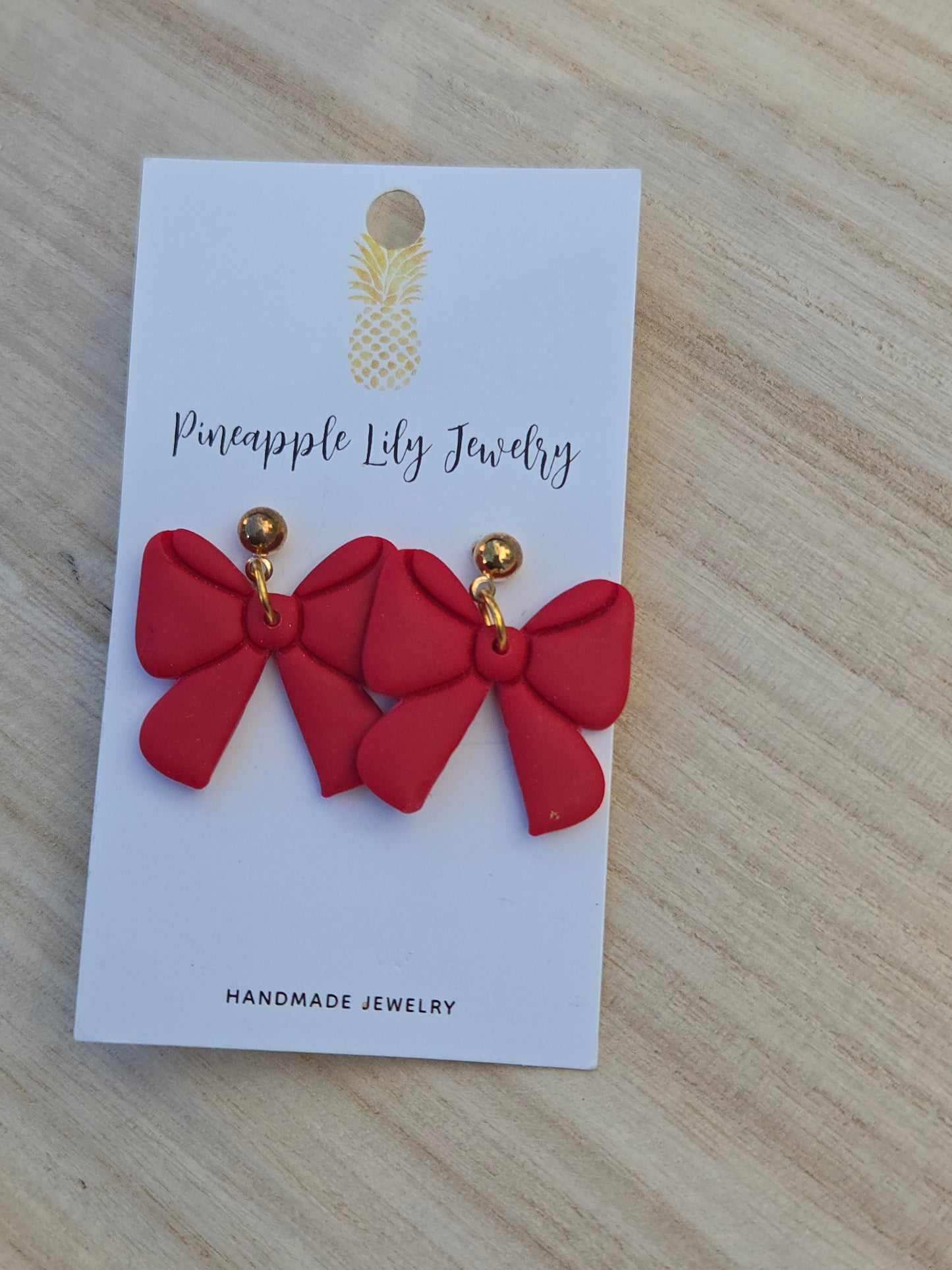 Red bows /large dangles