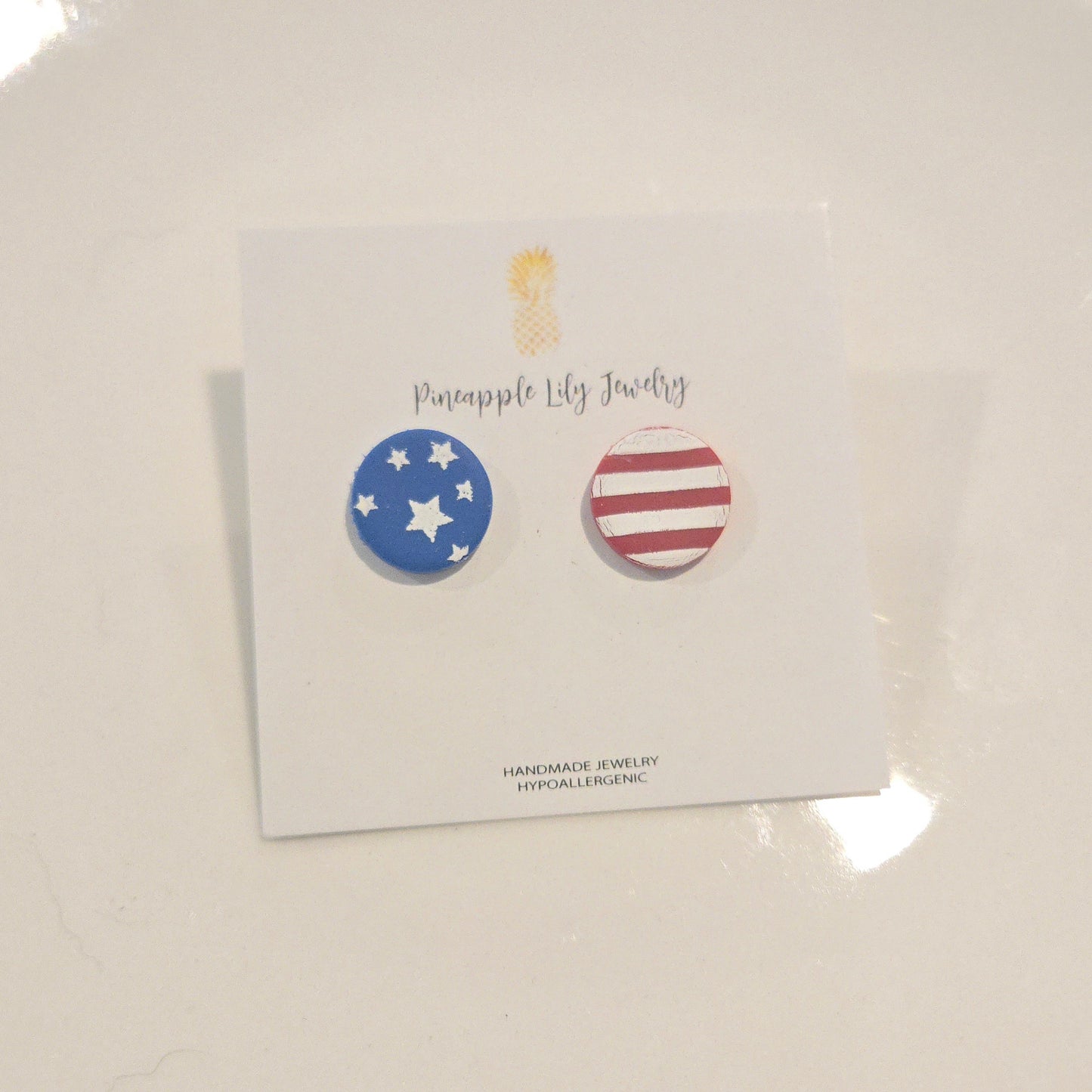 American flag Round Studs