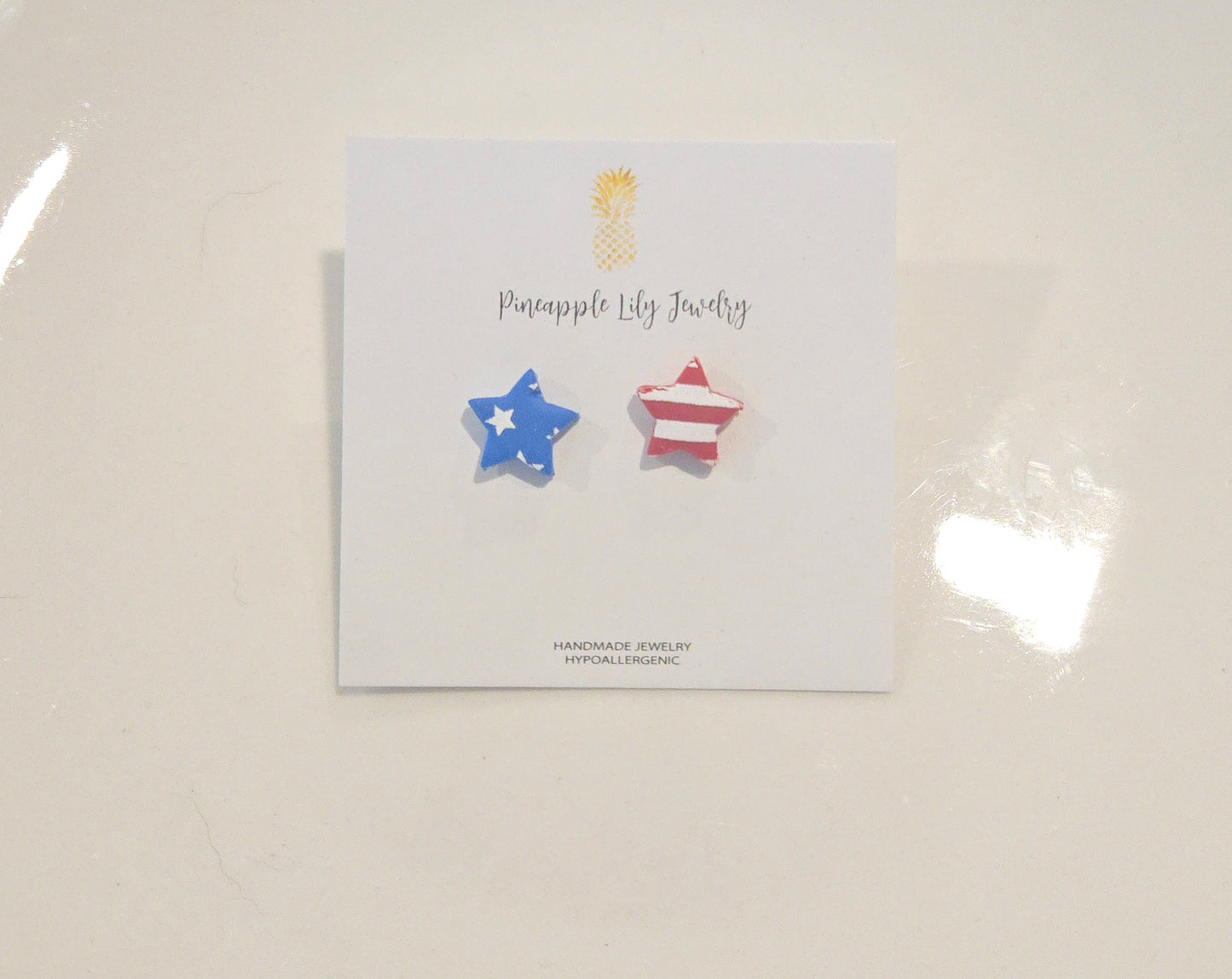 American flag Mini Star Studs