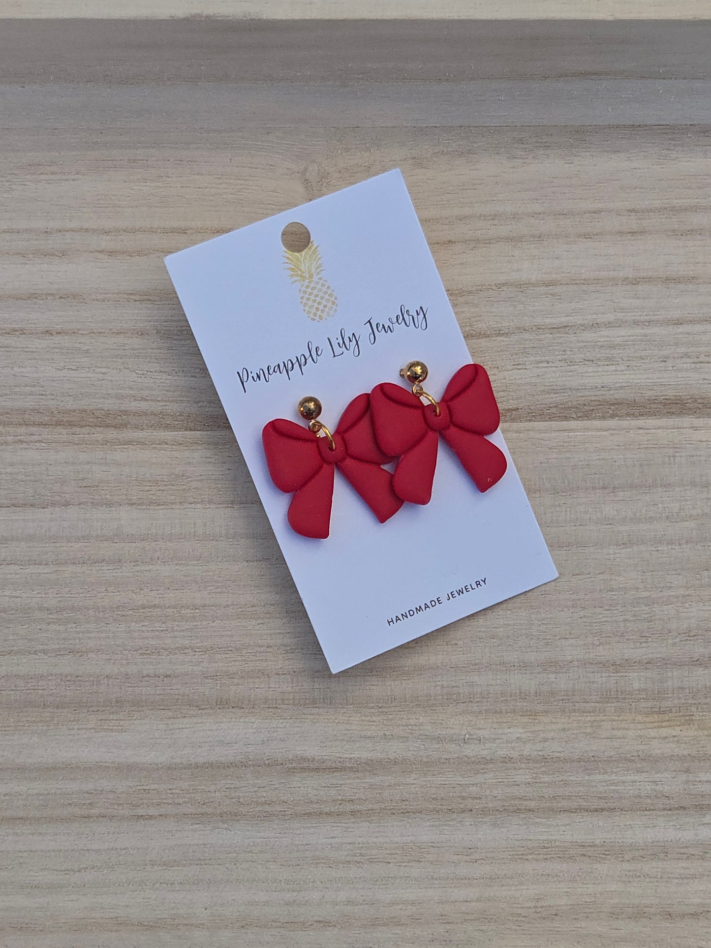 Red bows /large dangles
