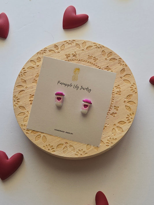 I love you a Latte studs