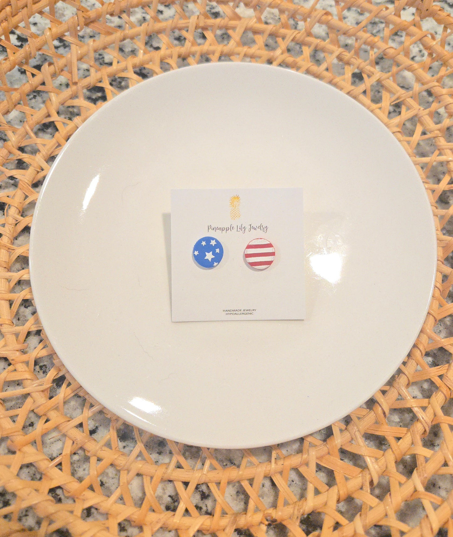 American flag Round Studs