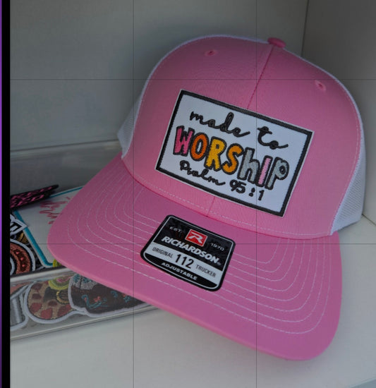 Pre-made trucker hats