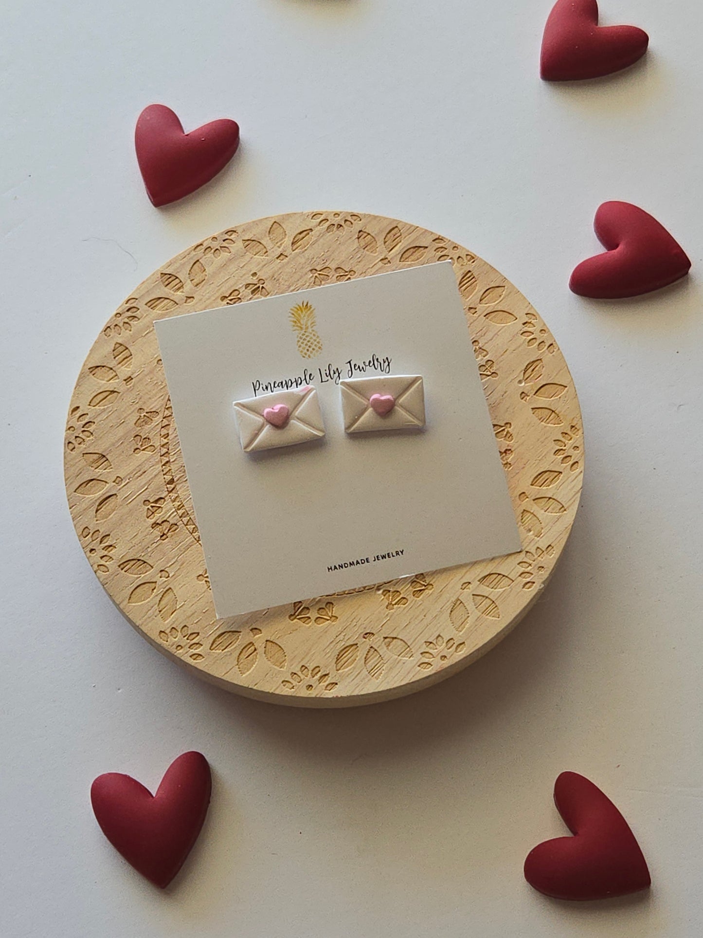 Love envelope studs 💌