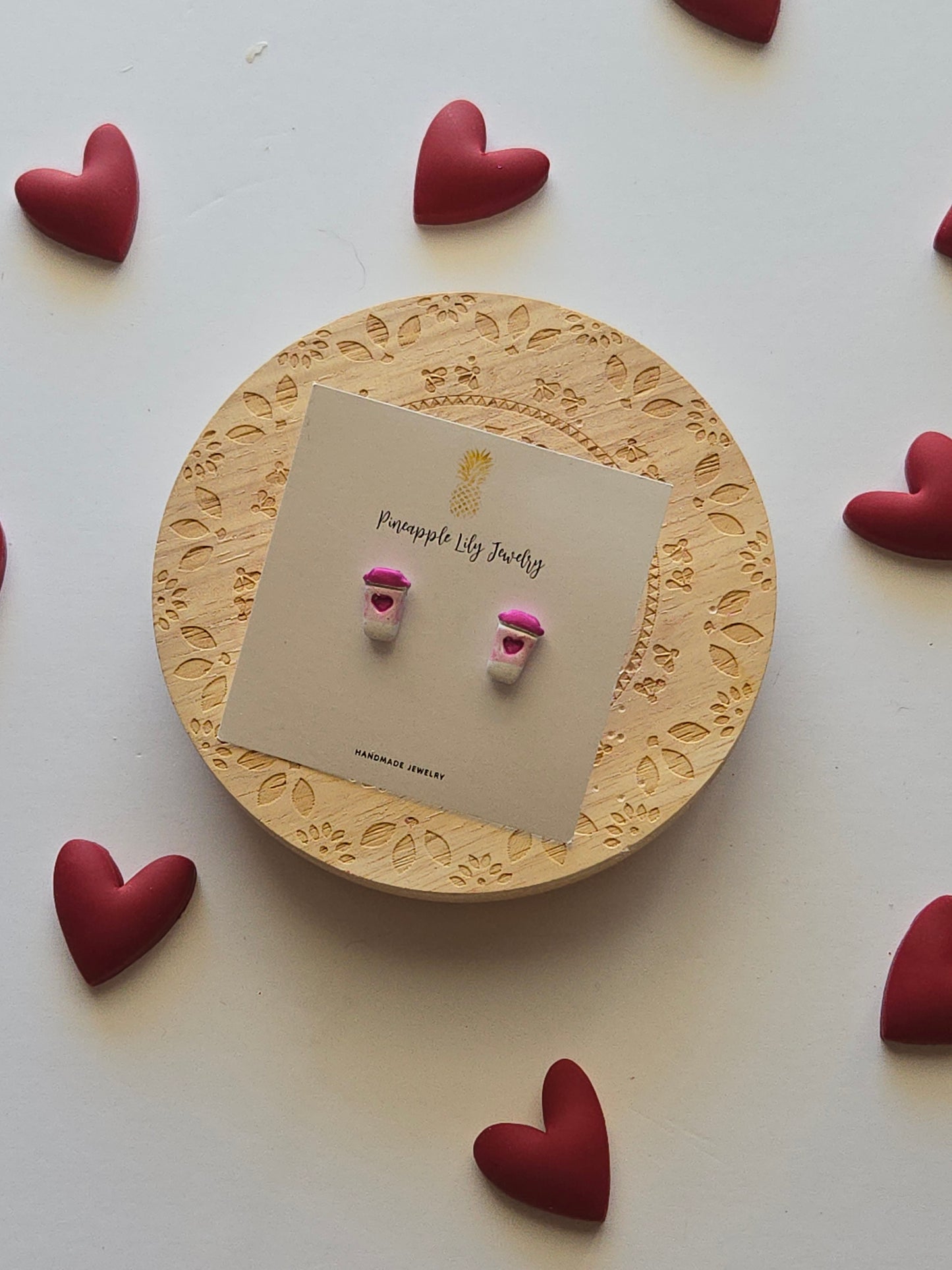 I love you a Latte studs