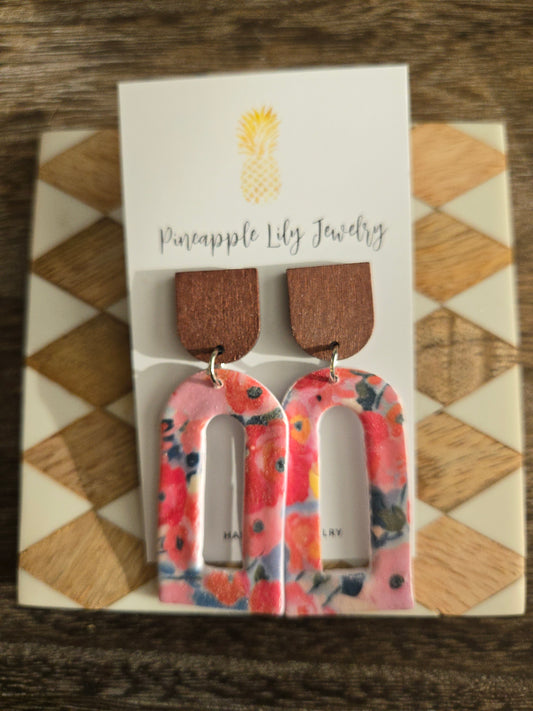 Spring Floral Statement earrings